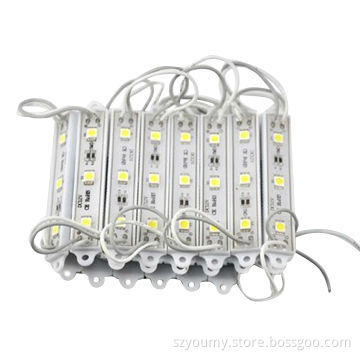 5050 SMD 3 LED Module, White, Waterproof, Decoration, Advertisement, DC 12V